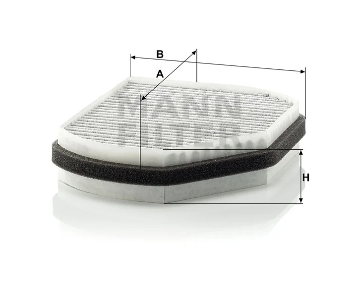 Mann-Filter - CUK 2897 - Innenraumfilterelement (Aktivkohle)