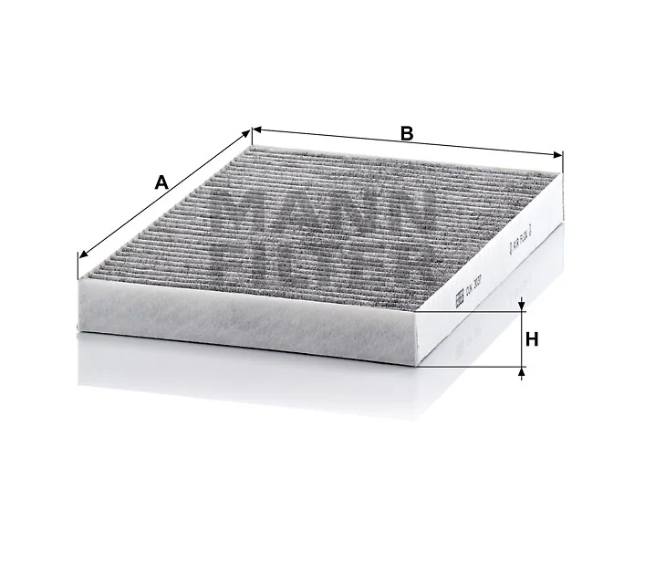 Mann-Filter - CUK 3037 - Innenraumfilterelement (Aktivkohle)