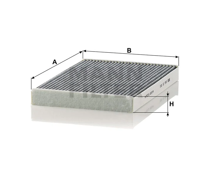 Mann-Filter - CUK 31 001 - Innenraumfilterelement (Aktivkohle)