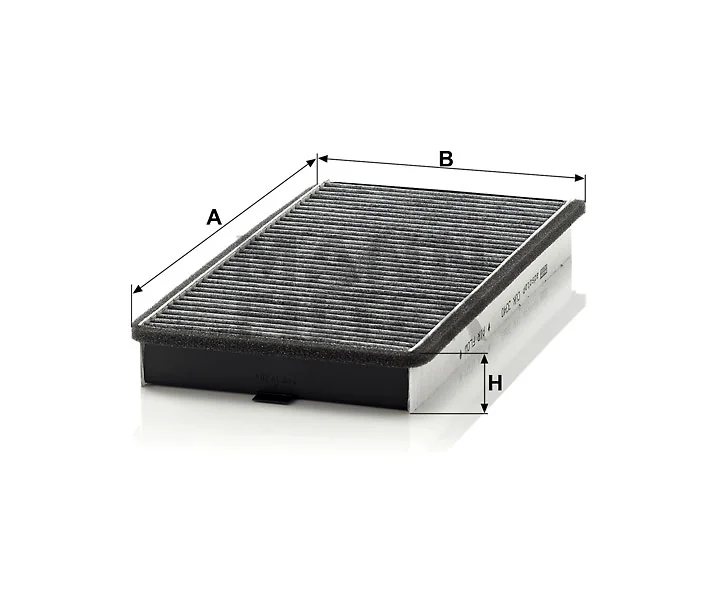 Mann-Filter - CUK 3340 - Innenraumfilterelement (Aktivkohle)