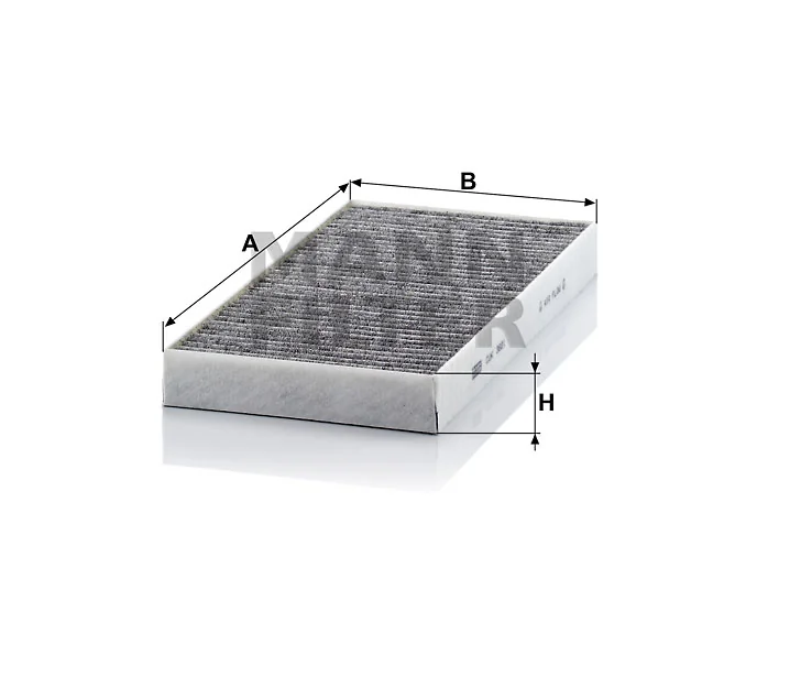 Mann-Filter - CUK 3621 - Innenraumfilterelement (Aktivkohle)