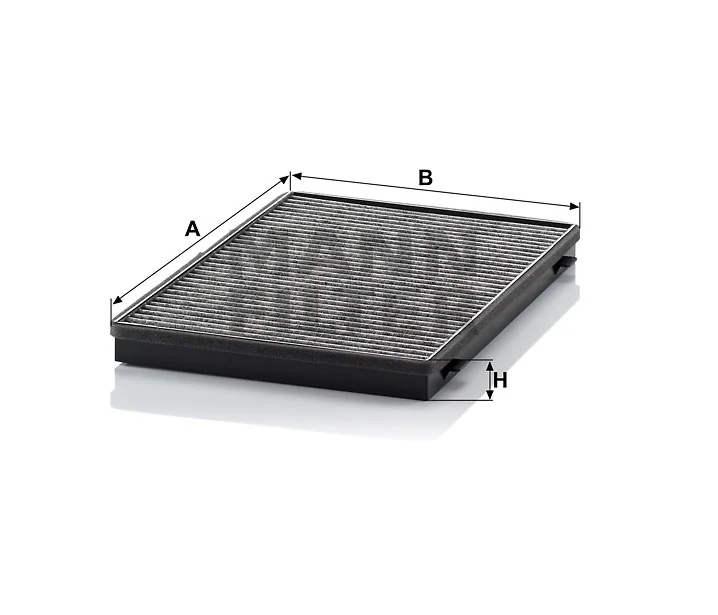 Mann-Filter - CUK 3943 - Innenraumfilterelement (Aktivkohle)