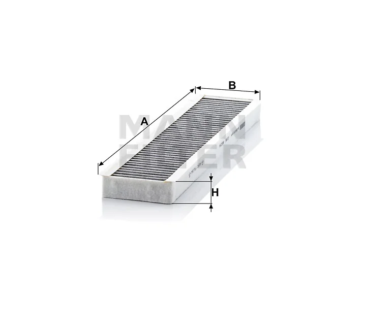 Mann-Filter - CUK 4624 - Innenraumfilterelement (Aktivkohle)