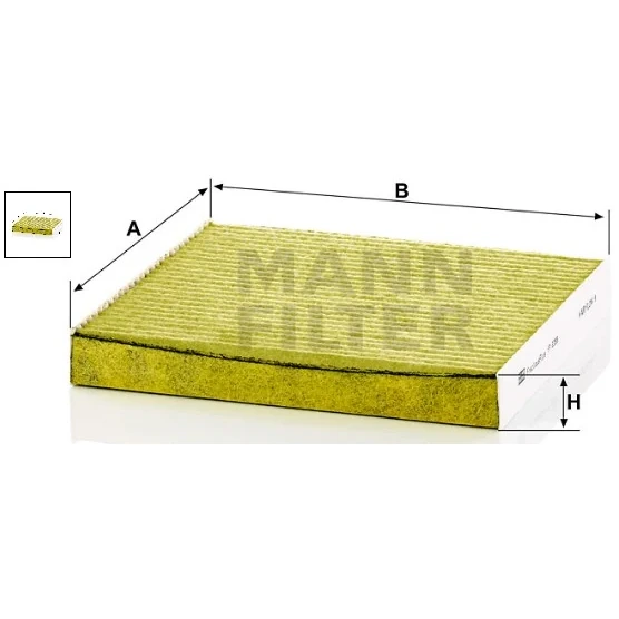 Mann-Filter - FP 2358 - Innenraumfilterelement (FreciousPlus)