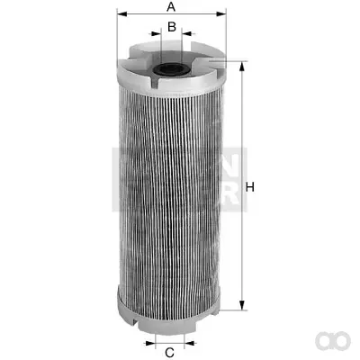 Mann-Filter - H 15 190/10 - Flüssigkeitsfilterelement (metallfrei)