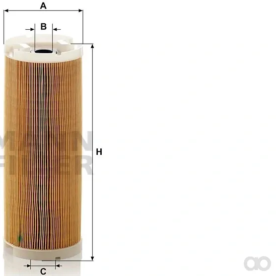 Mann-Filter - H 15 190/16 E-Line - Flüssigkeitsfilterelement (metallfrei)