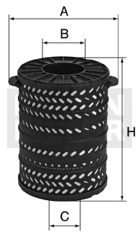Mann-Filter - H 34 1790/2 - Flüssigkeitsfilterelement