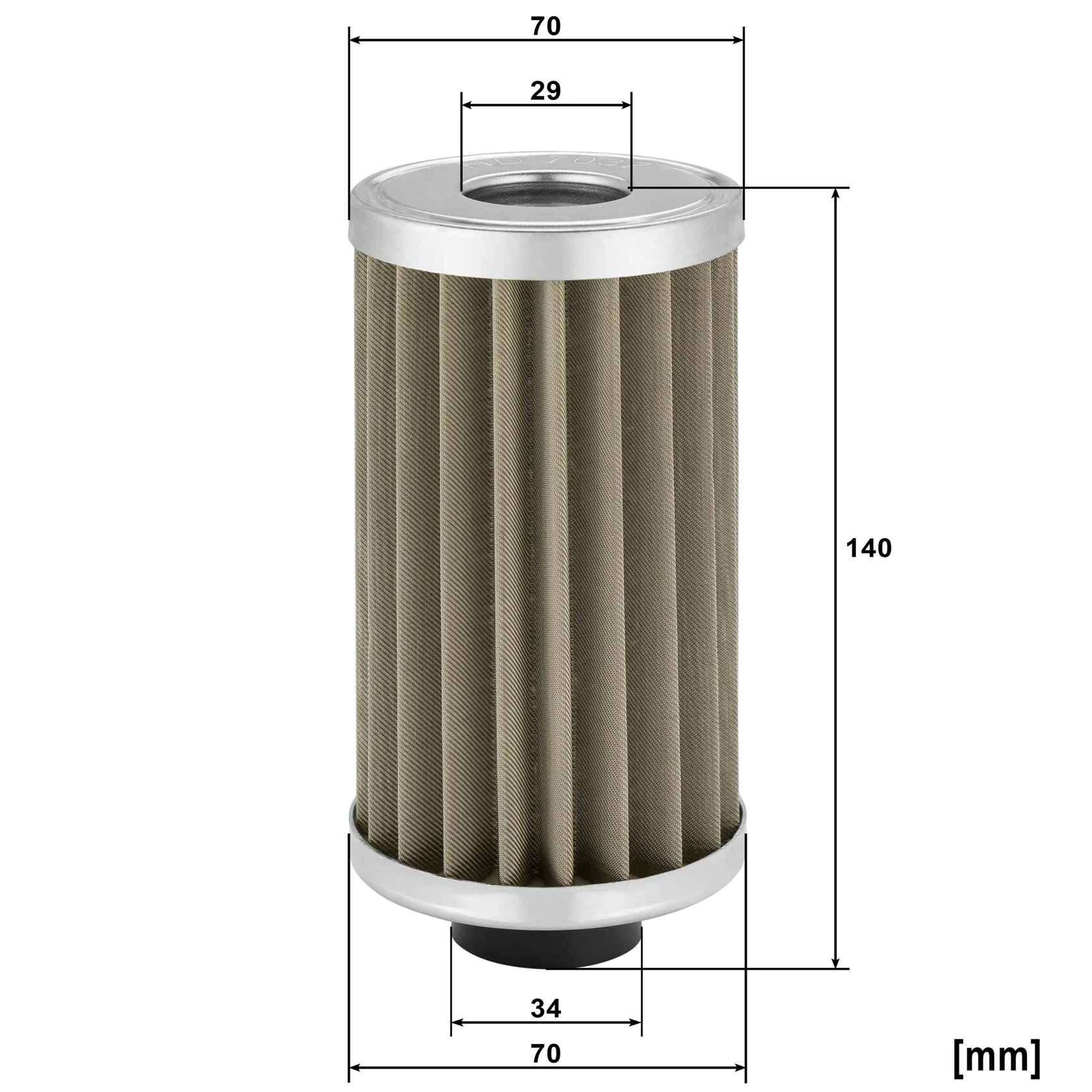 Mann-Filter - HD 7037 x - Hydraulikfilterelement