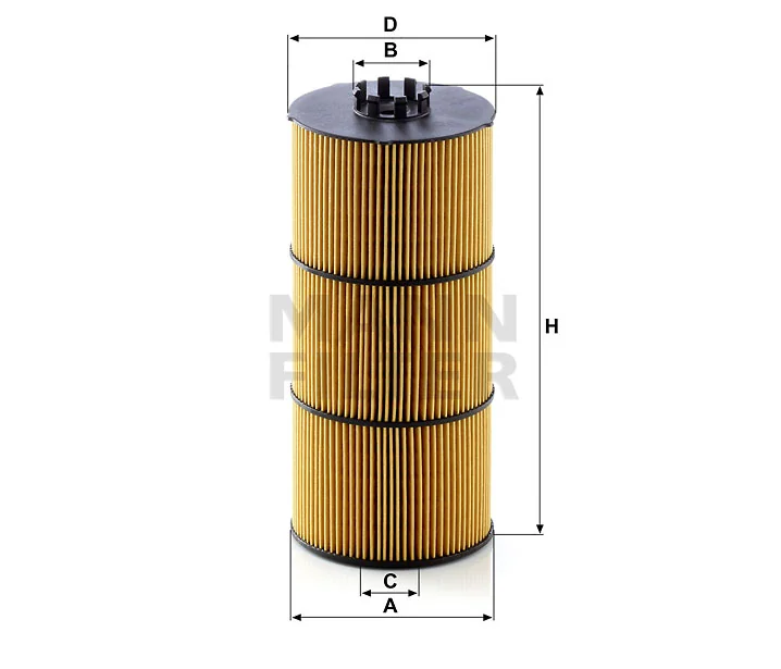 Mann-Filter - HU 12 001 z - Flüssigkeitsfilterelement (metallfrei)