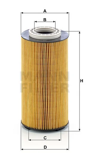 Mann-Filter - HU 12 003 x - Ölfilterelement (metallfrei)