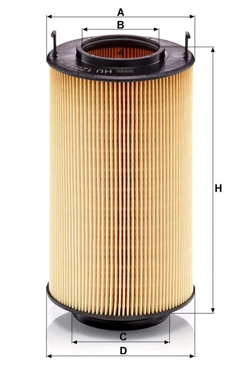 Mann-Filter - HU 12 016/1 z - Ölfilterelement (metallfrei)
