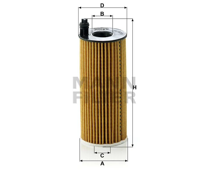 Mann-Filter - HU 6004 x - Flüssigkeitsfilterelement (metallfrei)