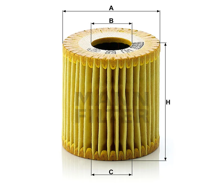 Mann-Filter - HU 68 x - Ölfilterelement, metallfrei