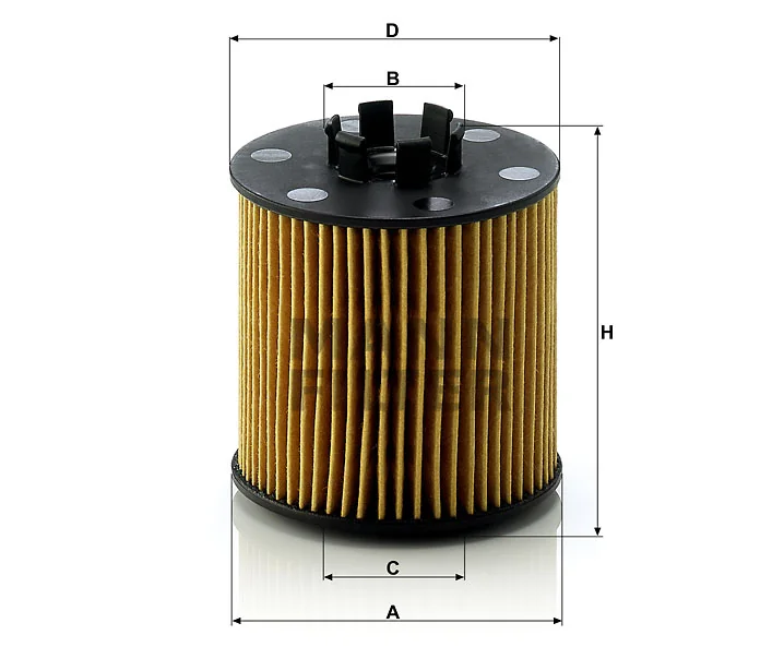 Mann-Filter - HU 712/6 x - Ölfilterelement metallfrei