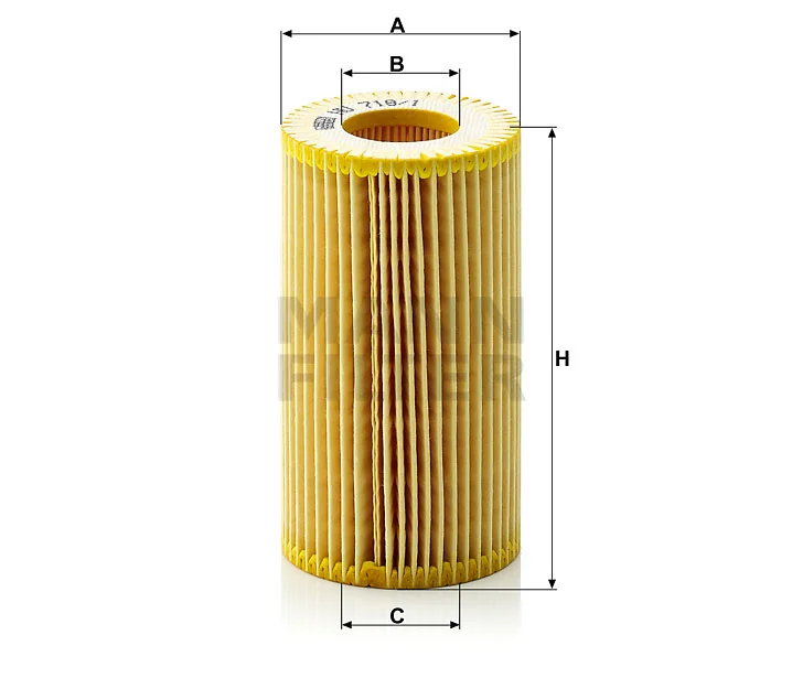 Mann-Filter - HU 718/1 z - Flüssigkeitsfilterelement (metallfrei)