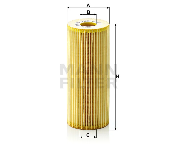 Mann-Filter - HU 726/2 x - Ölfilterelement (metallfrei)
