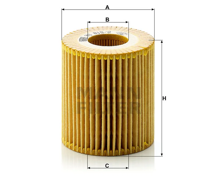 Mann-Filter - HU 815/2 x - Ölfilterelement, metallfrei