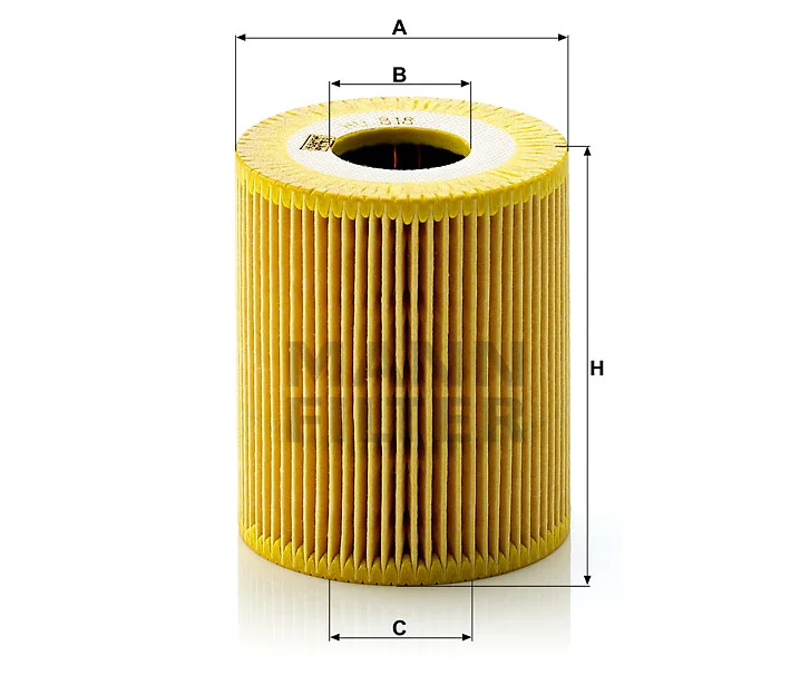 Mann-Filter - HU 818 x - Ölfilterelement, metallfrei