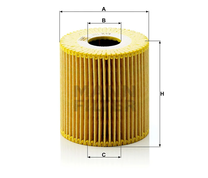 Mann-Filter - HU 819 x - Ölfilterelement metallfrei