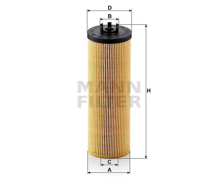 Mann-Filter - HU 842 x - Flüssigkeitsfilterelement (metallfrei)