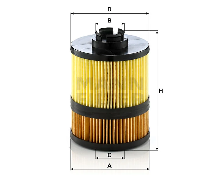 Mann-Filter - HU 9002 z - Flüssigkeitsfilterelement (metallfrei)