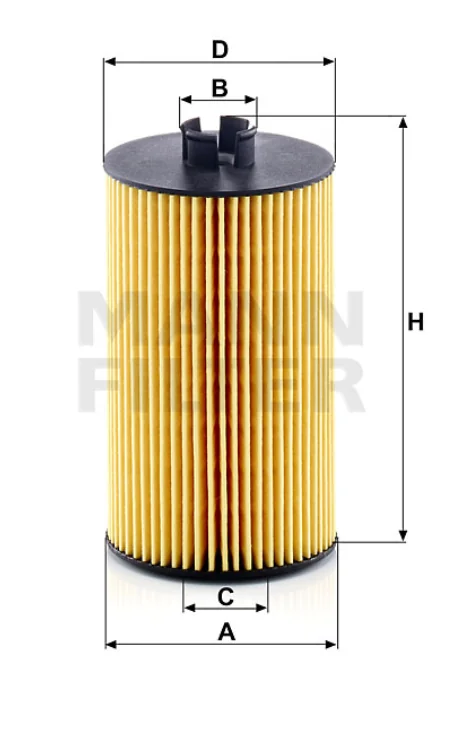 Mann-Filter - HU 931/6 x - Flüssigkeitsfilterelement (metallfrei)