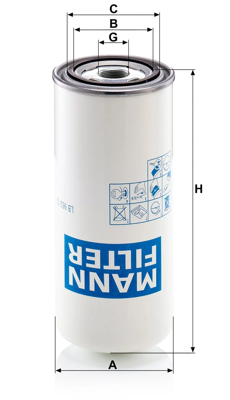Mann-Filter - LB 962/12 - Luftentölbox