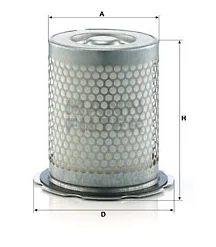 Mann-Filter - LE 11 002 x - Luftentölelement 49 301 55 641