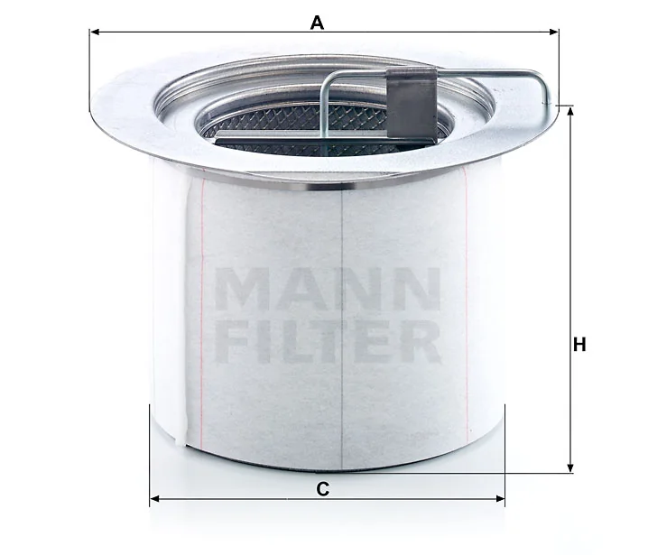 Mann-Filter - LE 16 015 x - Luftentölelement (inkl. Dichtung)