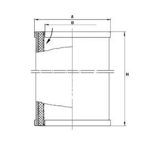 Mann-Filter - LE 9007 - Luftentölelement 49 301 55 201