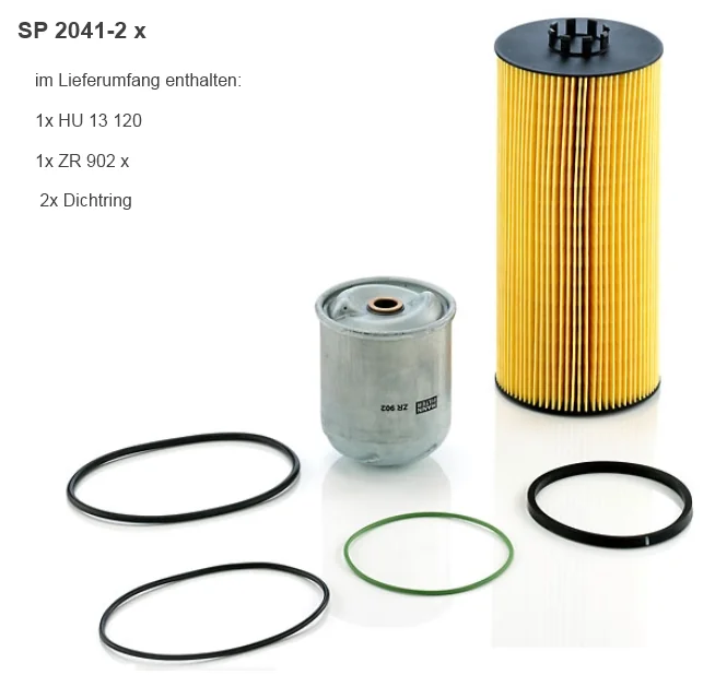 Mann-Filter - SP 2041-2 x - Ölfilter (Servicekit)