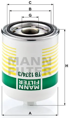 Mann-Filter - TB 1374/3 x - Trockenmittelbox