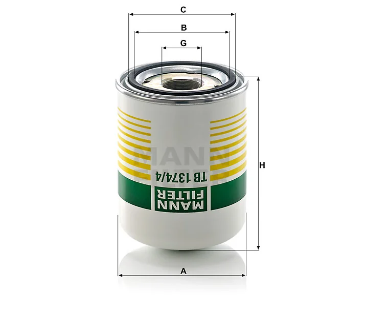 Mann-Filter - TB 1374/4 x - Trockenmittelbox
