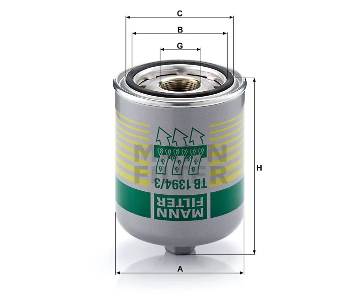 Mann-Filter - TB 1394/3 x - Trockenmittelbox