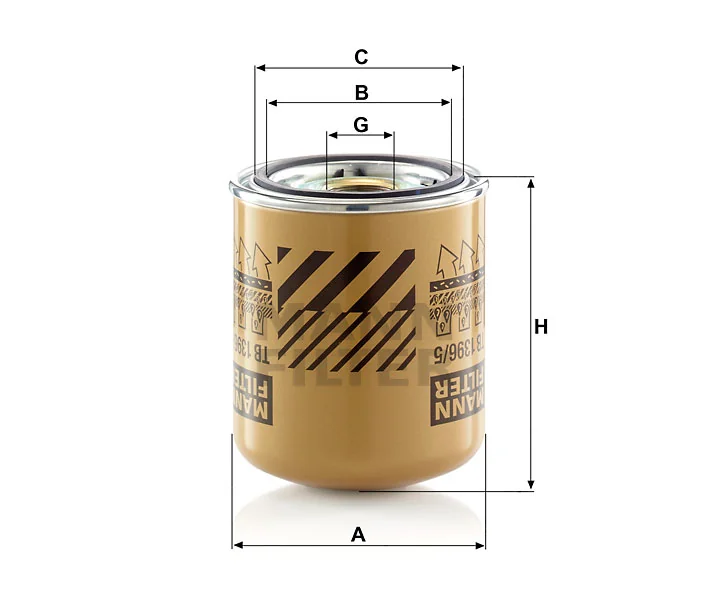 Mann-Filter - TB 1396/5 x - Trockenmittelbox