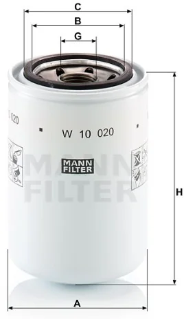 Mann-Filter - W 10 020 - Wechselfilter