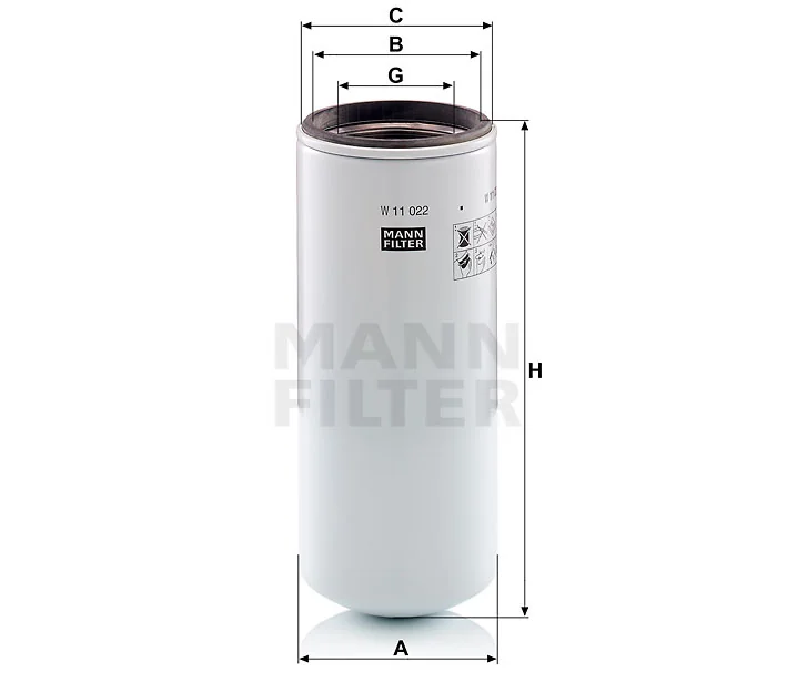 Mann-Filter - W 11 022 - Ölfilter SpinOn