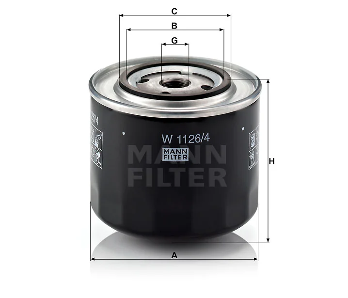 Mann-Filter - W 1126 - Wechselfilter SpinOn