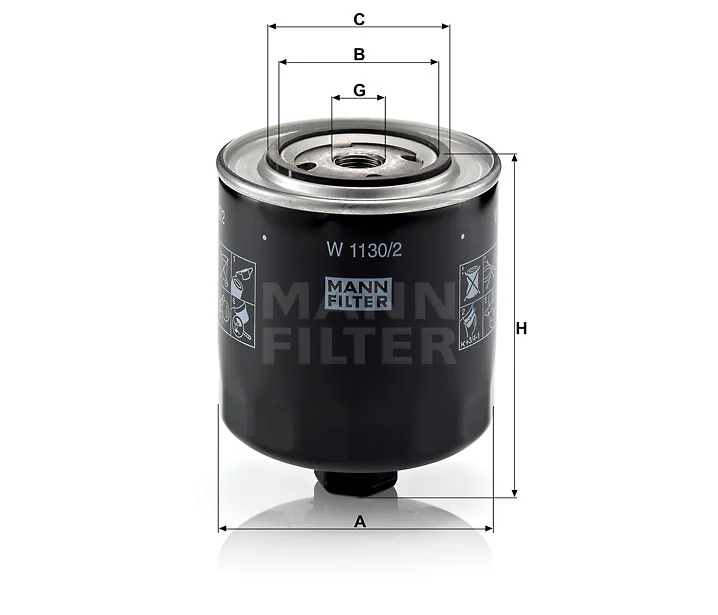 Mann-Filter - W 1130/2 - Wechselfilter