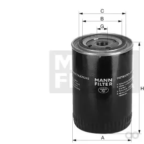 Mann-Filter - W 1268/1 - Wechselfilter SpinOn