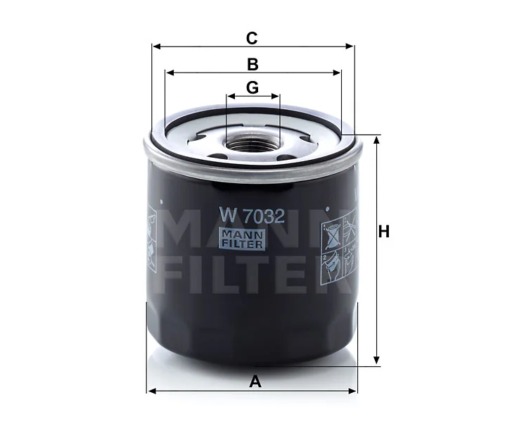 Mann-Filter - W 7032 - Wechselfilter