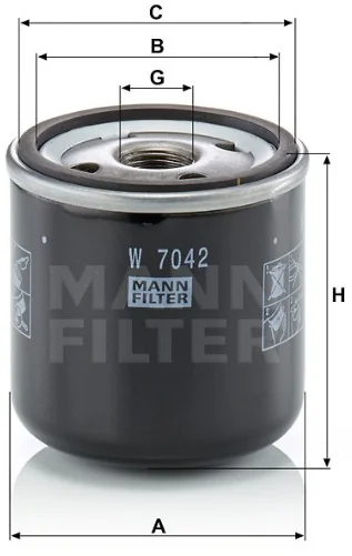 Mann-Filter - W 7042 - Wechselfilter