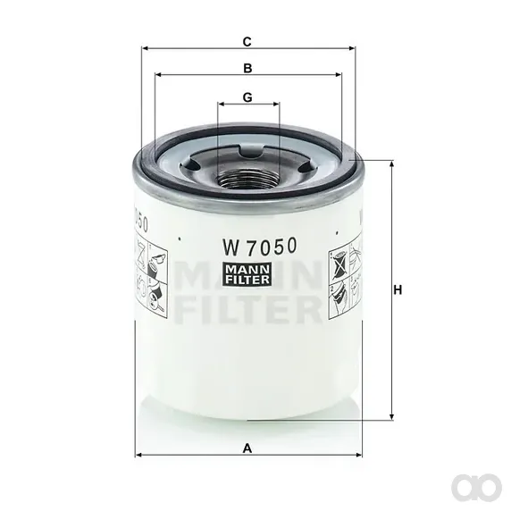 Mann-Filter - W 7050 - Wechselfilter