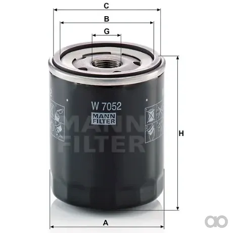 Mann-Filter - W 7052 - Wechselfilter