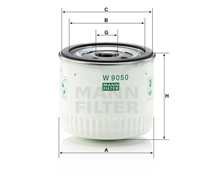 Mann-Filter - W 9050 - Wechselfilter SpinOn