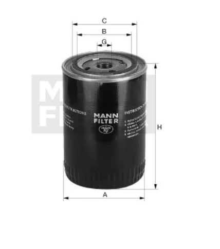 Mann-Filter - W 920/51 - Wechselfilter SpinOn