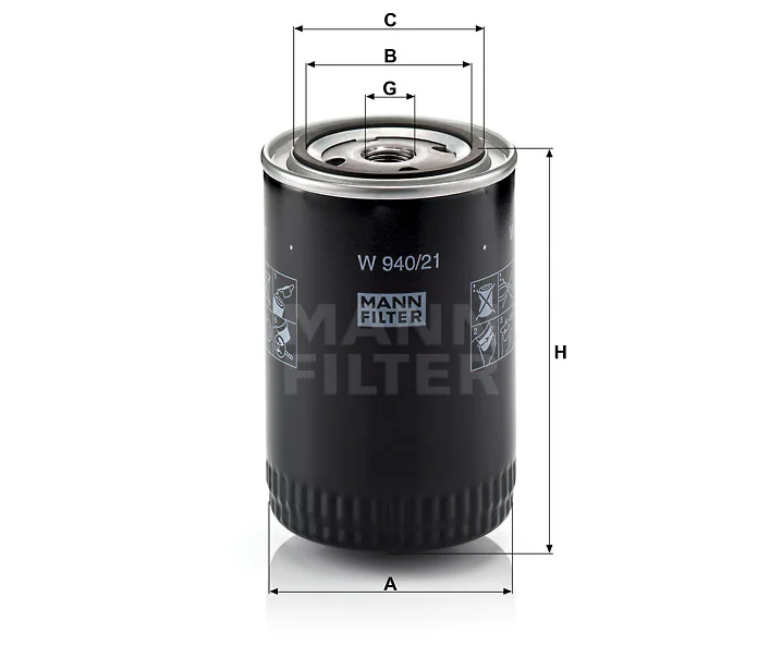 Mann-Filter - W 940/21 - Wechselfilter SpinOn