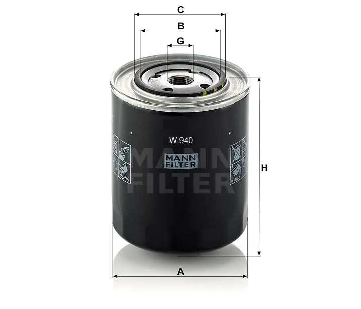 Mann-Filter - W 940 - Ölfilter SpinOn