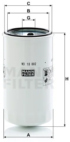 Mann-Filter - WD 10 002 - Hydraulikfilter SpinOn