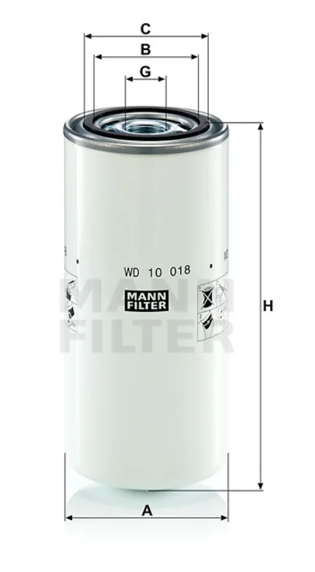 Mann-Filter - WD 10 018 - Ölfilter SpinOn